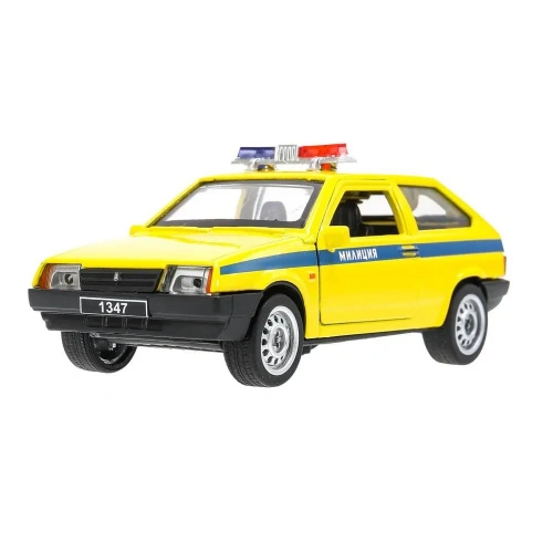 купить Машинка металлическая инерционная Технопарк  LADA-2108 Спутник Полиция, 12 см