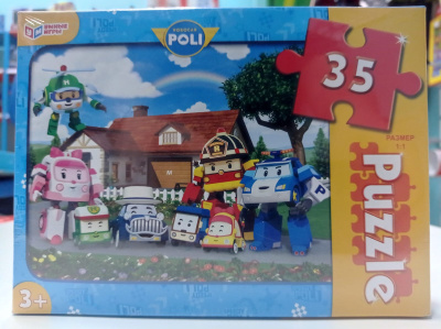 купить Робокар Поли. Макси-пазл в коробке. 35 деталей