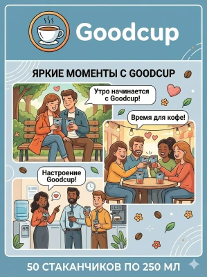 купить Бумажный стакан "Весна" синий, 250мл, 50шт