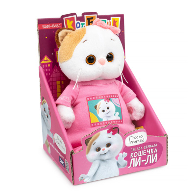 купить Мягкая игрушка Budi Basa, Кошечка Ли-Ли в комбинезоне с принтом "Мультсериал"