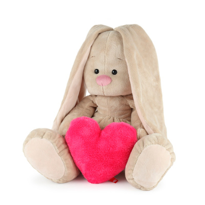 купить Budi Basa, Игрушка мягконабивная Зайка Ми Большой с сердцем (34 см)