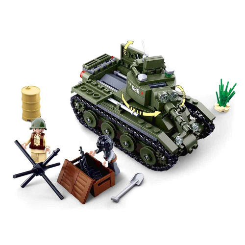 купить Sluban, Конструктор - Танк с фигурками и аксесс., 347 дет., M38-B0686 (16)